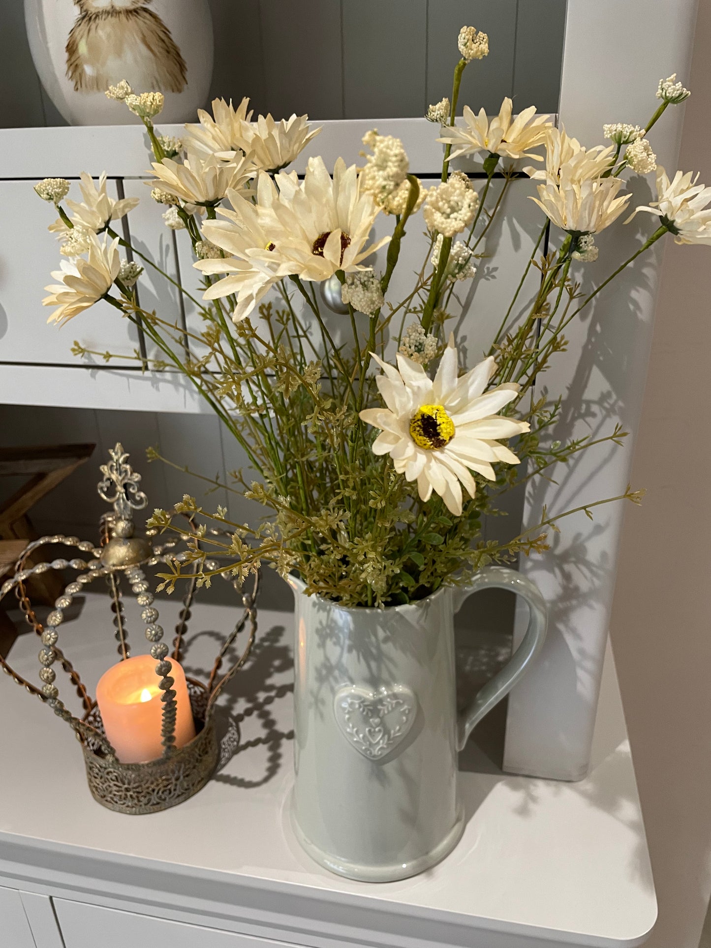 Antique White Wild Daisy Arrangement