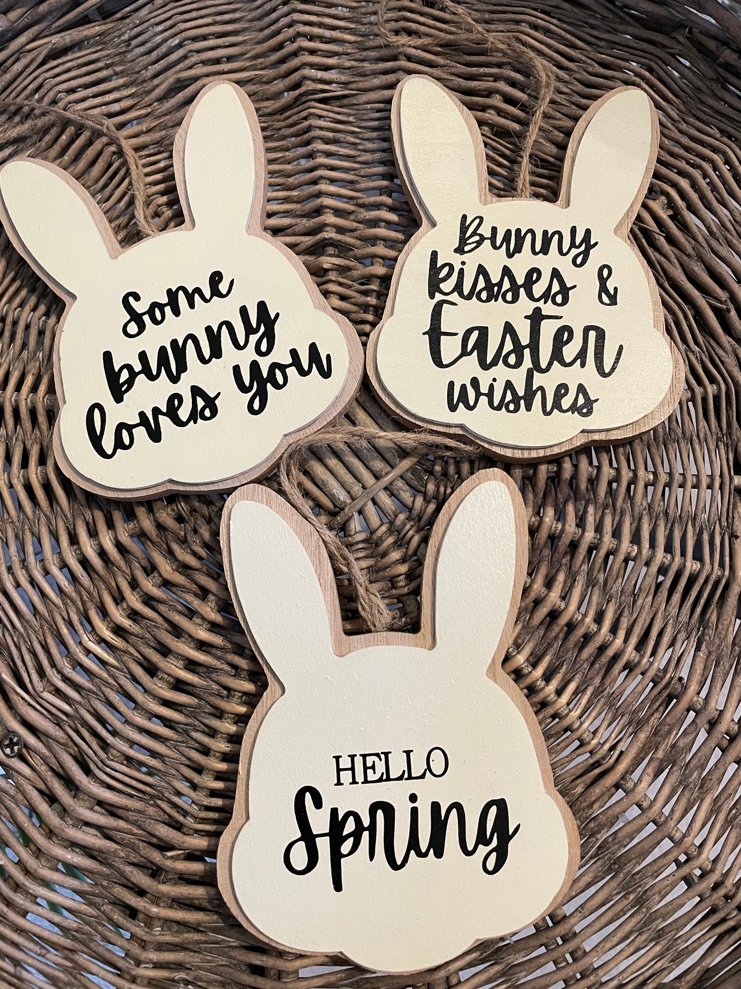 Wooden Bunny Hanger
