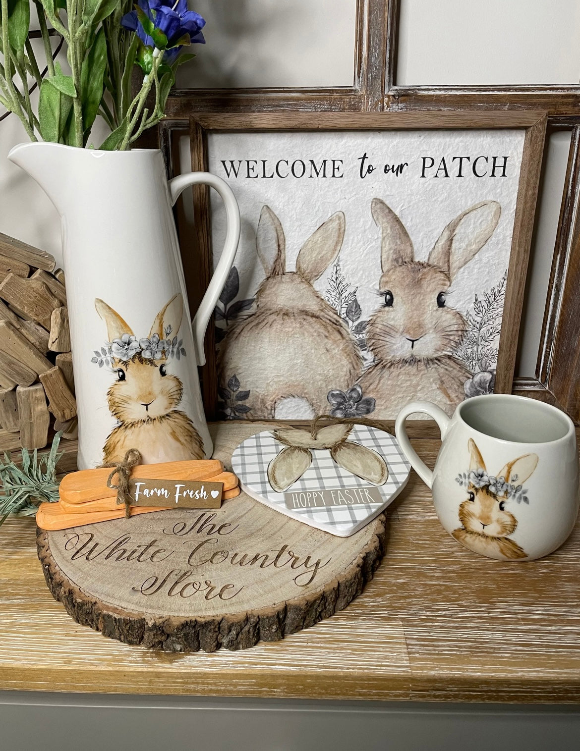 Spring Bunny Jug