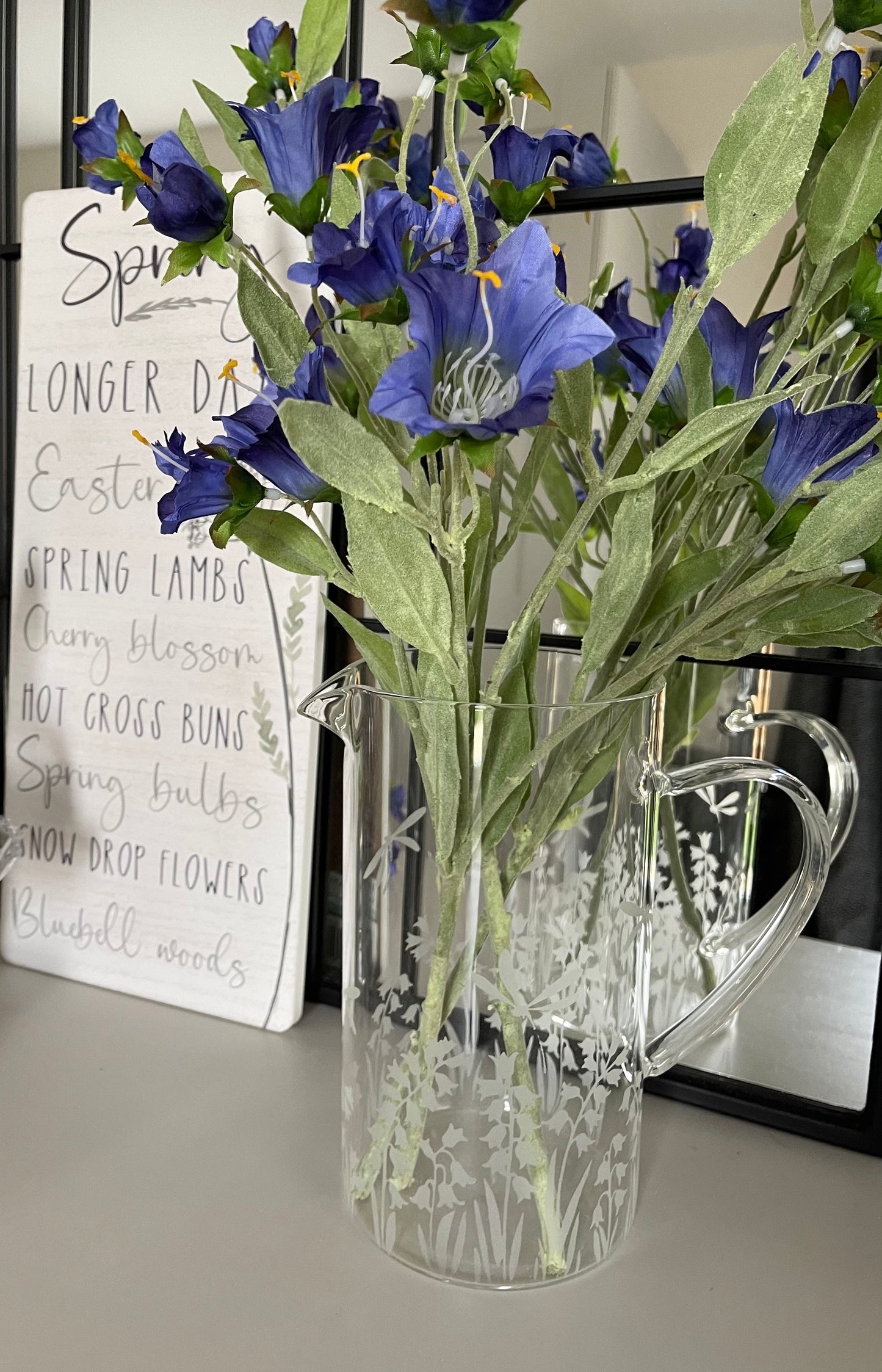 Blue Canterbury Bells Stems