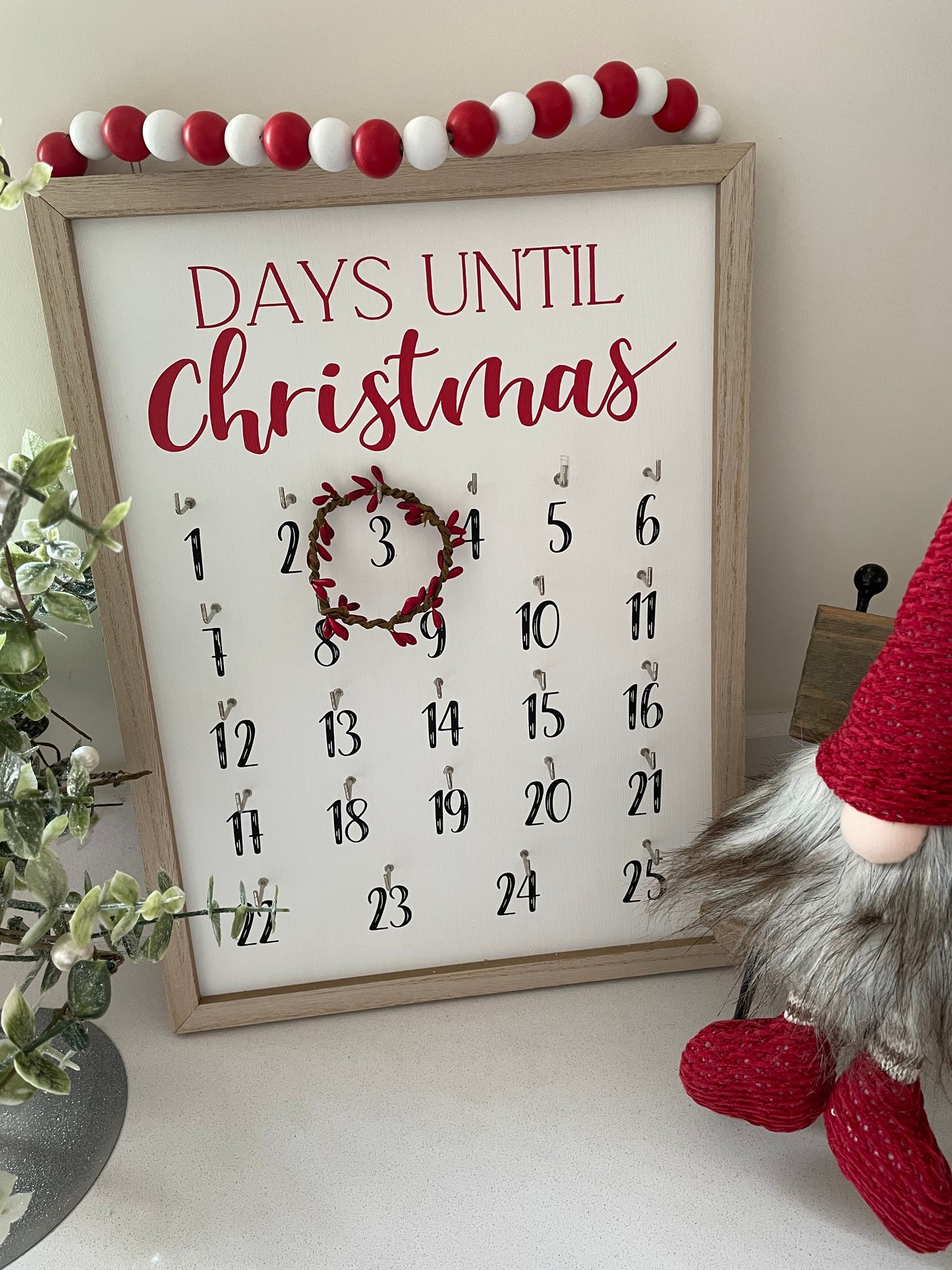 Count Down to Christmas Sign